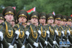 白俄罗斯举行独立日阅兵式　中国三军仪仗队首次应邀参加