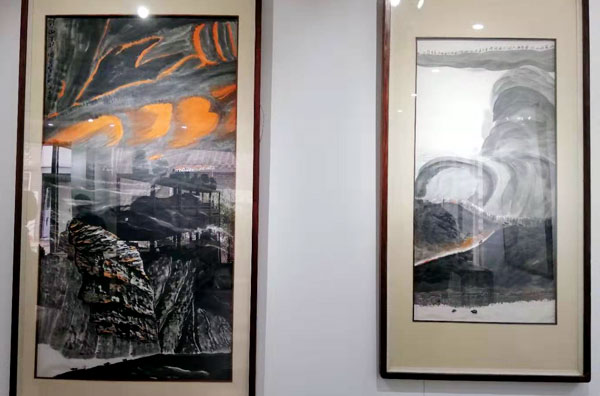 谢安钧写意山水画作品研究展在郑州举办